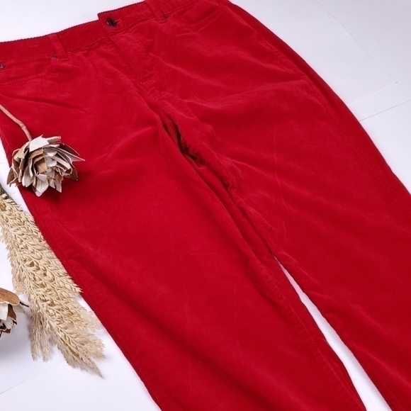 TALBOTS Heritage Red Corduroy Size 10 - Picture 8 of 14